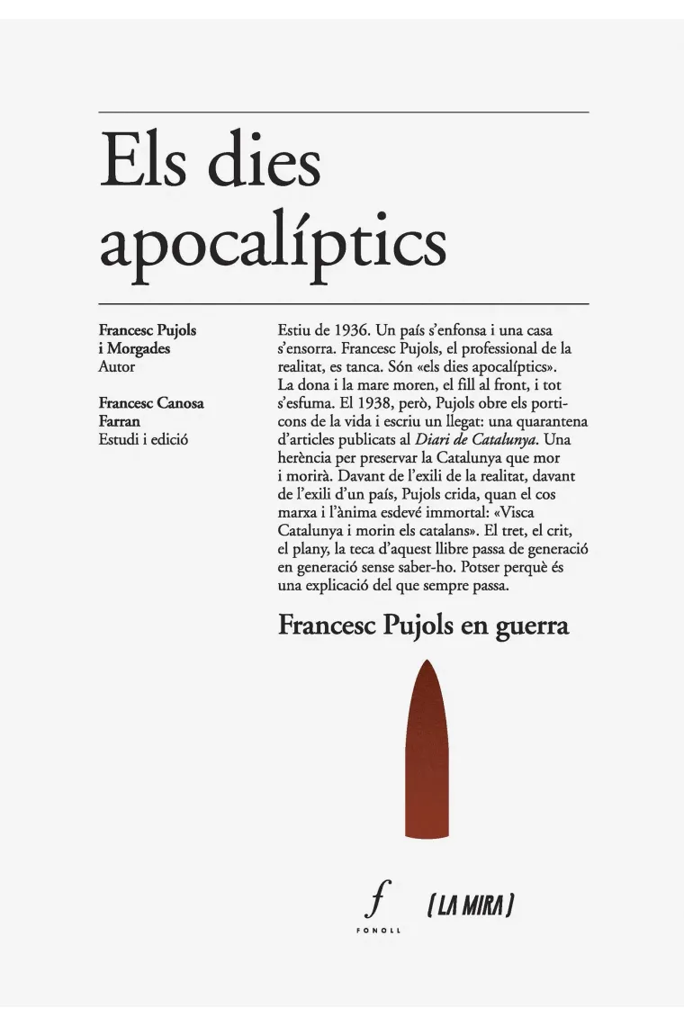 Els dies apocalíptics: (Catalán)