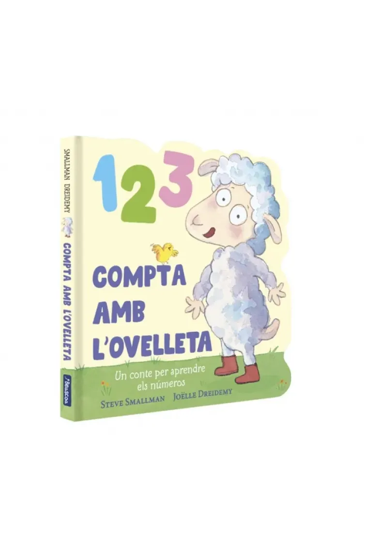 1 2 3 Compta amb l'ovelleta (L'ovelleta que va venir a sopar. Llibre de cartró). Un conte per aprendre els números (Catalán)