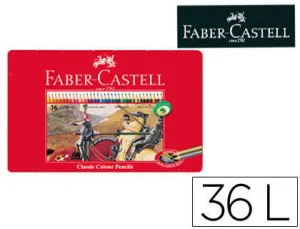 EDDING LAPIZ COLOR FABER METAL 36 COLORES 115886 MAK125041