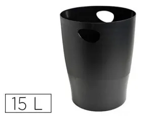 EXACLAIR PAPELERA EXACOM ECOBLACK PLASTICO NEG 453014D MAK040743