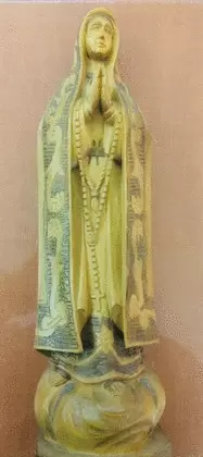 FIGURA VIRGEN DE FÁTIMA TALLA MADERA 89771