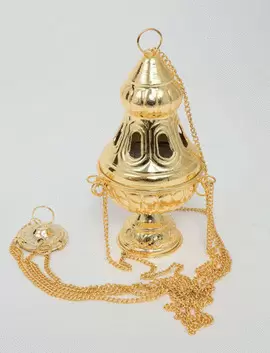 INCENSARIO METAL DORADO 89954