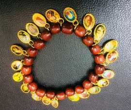 PULSERA 21 MEDALLAS DE SANTOS 90326