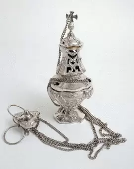 INCENSARIO METAL NIQUELADO 90449