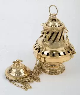 INCENSARIO METAL DORADO 90451