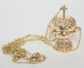 INCENSARIO METAL DORADO 90455
