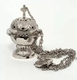 INCENSARIO METAL NIQUELADO 90458