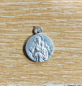 MEDALLA ESCAPULARIO CARMEN CORAZÓN DE JESÚS