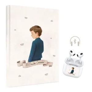 LIBRO COMUNION NIÑ0+AURICULARES