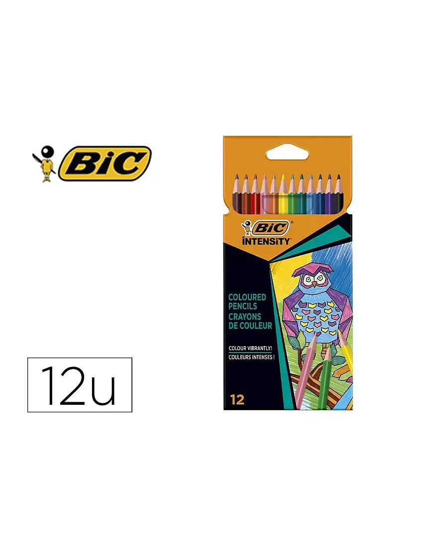 Lapices De Colores Intensity Caja De 12 Unidades Colores Surtidos