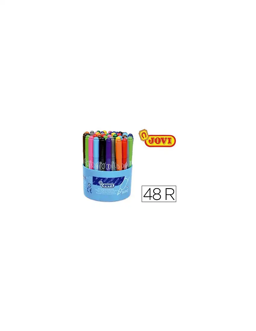 Rotulador Jovi Maxi 13 Mm Bote De 48 Unidades 12 Colores4 Unidades De Cada Color