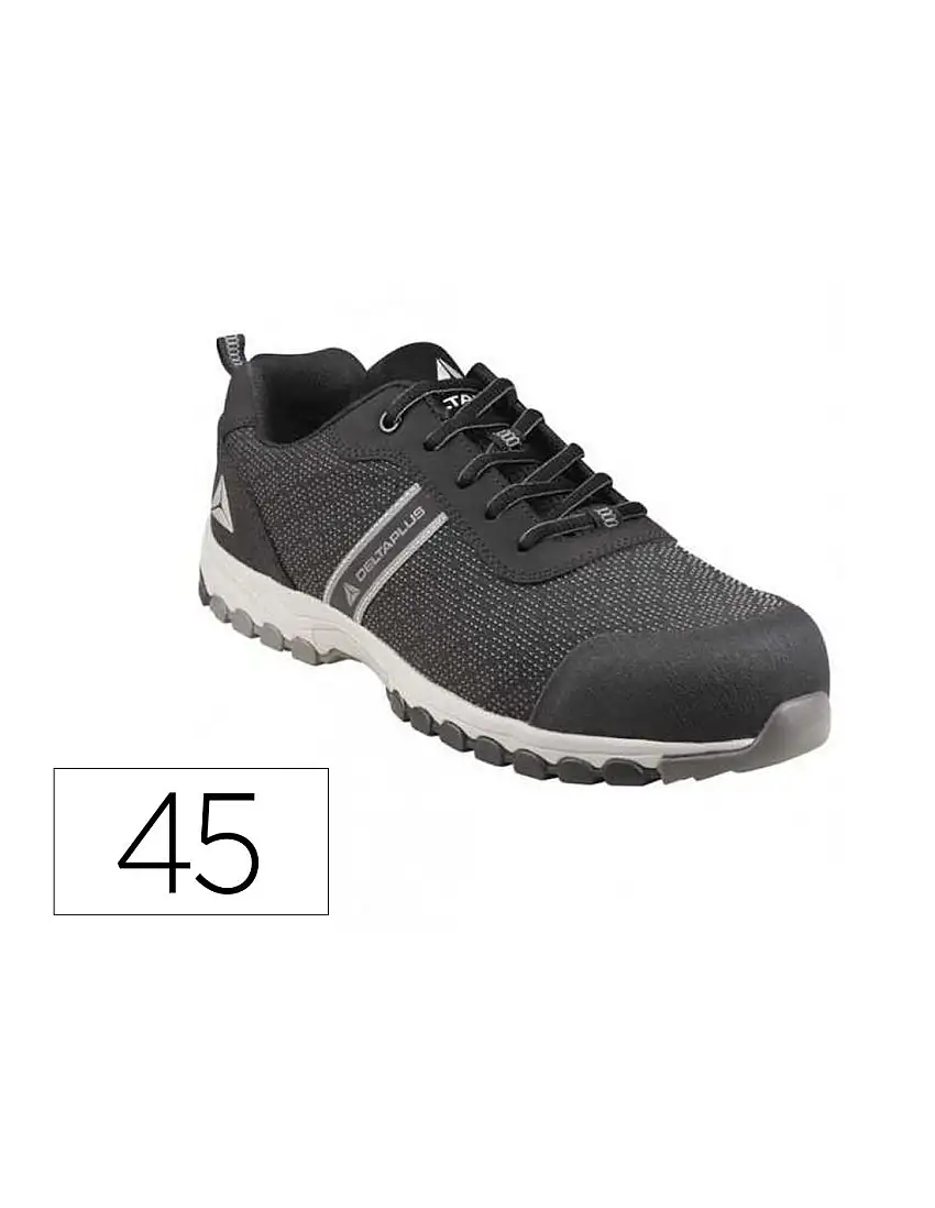 Zapato De Seguridad Deltaplus Boston Deportivo Poliester Con Refuerzo Tpu Suela Sellada Negro Talla 45