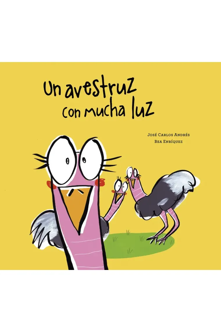 Un avestruz con mucha luz