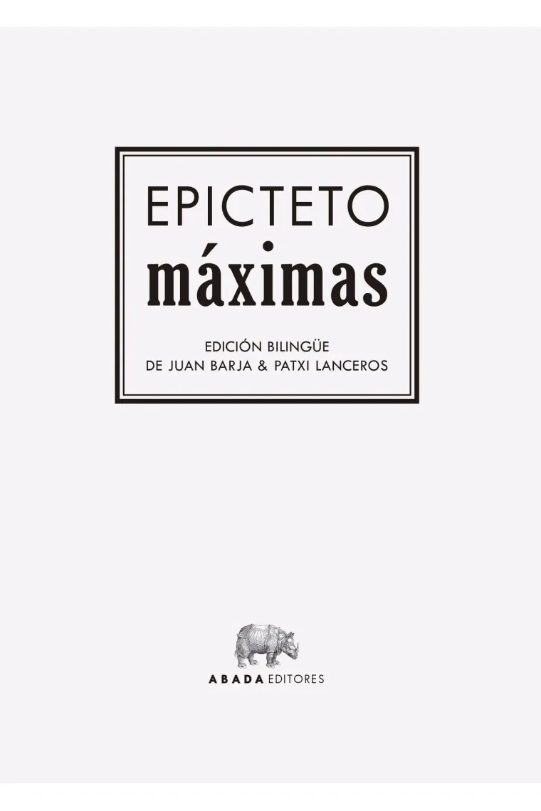 Máximas (Edición bilingüe)