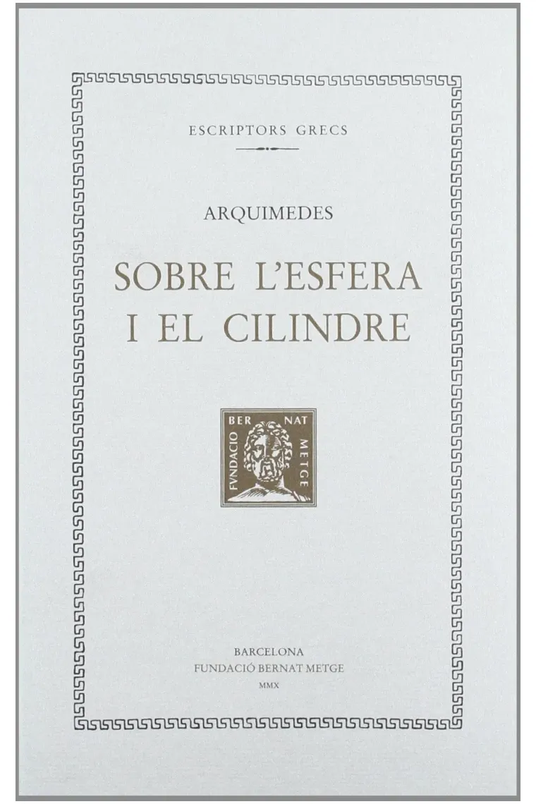 Sobre l'esfera i el cilindre (Catalán)