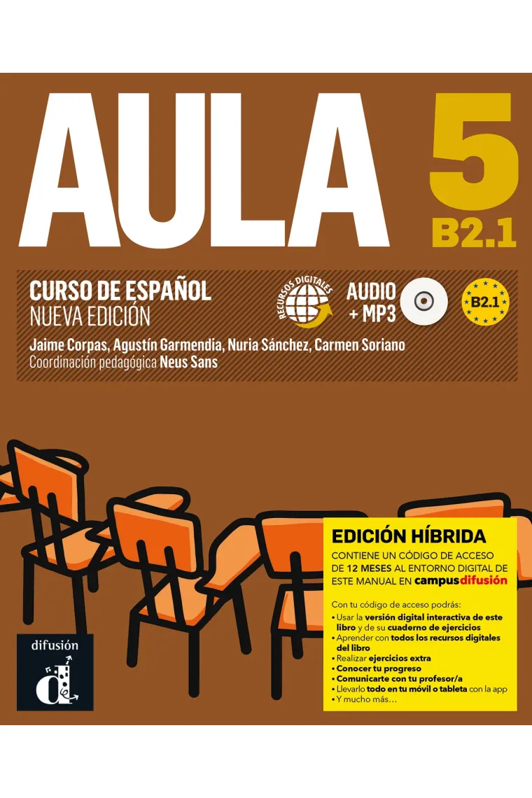 Aula 5 B2.1 Nueva edición. Ed. Híbrida Libro del alumno.
