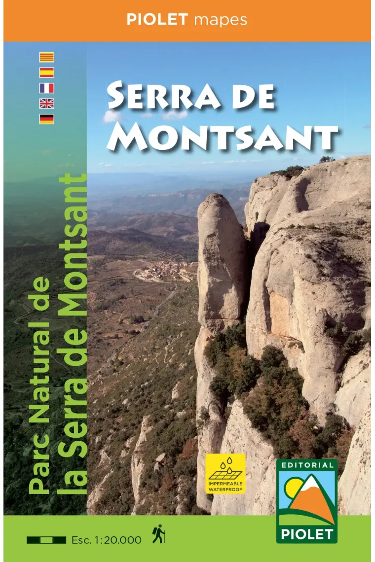 Parc Natural de la Serra de Montsant (mapa esc. 1:20.000) (Catalán)