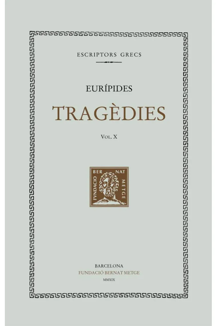 Tragèdies, vol. X: El ciclop. Resos (Catalán)